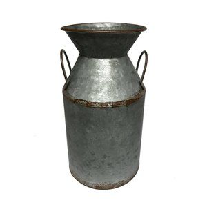 Large Double Handle Milk Can Farmhouse Decor
